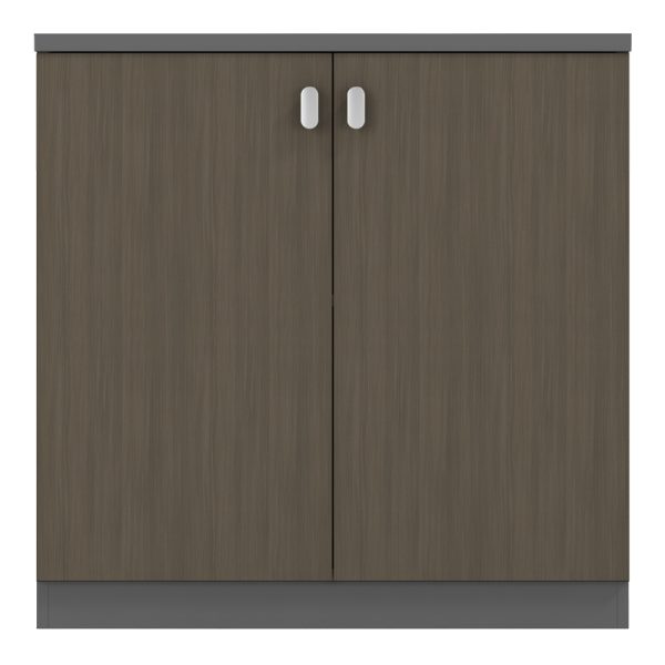 069 000072 6 Low cabinet professional Denith pakoworld dark grey-walnut 80x40x80cmSPRING OFFERS