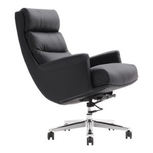 069 000080 3 6 Manager's office chair Nagal pakoworld PU in black color 71x73x117-123cmOffice furniture > Labor office chairs