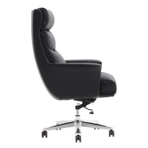 069 000080 4 6 Manager's office chair Nagal pakoworld PU in black color 71x73x117-123cmOffice furniture > Labor office chairs