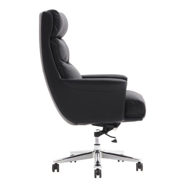 069 000080 4 6 Manager's office chair Nagal pakoworld PU in black color 71x73x117-123cmOffice furniture > Labor office chairs