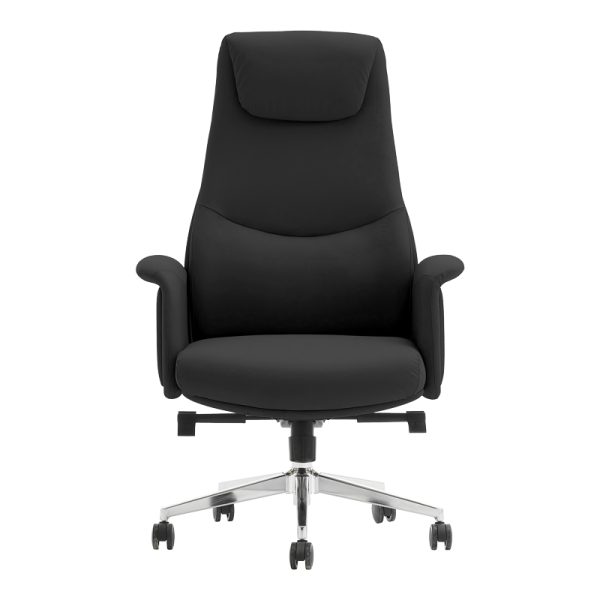 069 000082 4 3 Manager's office chair Rekter pakoworld PU in black color 77x65x119-127cmOffice furniture > Labor office chairs