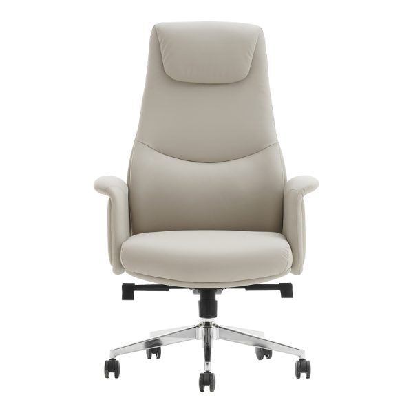 069 000083 4 6 Manager's office chair Rekter pakoworld PU in beige color 77x65x119-127cmOffice furniture > Labor office chairs