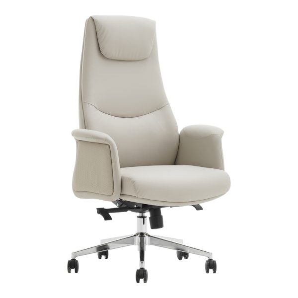 069 000083 9 Manager's office chair Rekter pakoworld PU in beige color 77x65x119-127cmOffice furniture > Labor office chairs