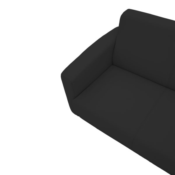 069 000084 4 6 Three seater sofa Sidica pakoworld PU in black color 185x78x83cmIndoor furniture > Sofas