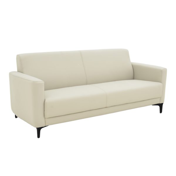 069 000086 5 Three seater sofa Sidica pakoworld PU in beige color 185x82x81cmIndoor furniture > Sofas