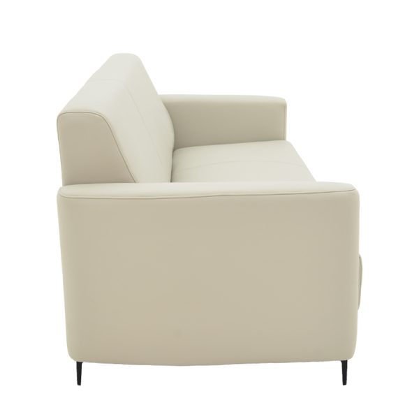 069 000087 2 2 Two seater sofa Sidica I pakoworld PU in beige color 135x82x81cmIndoor furniture > Sofas