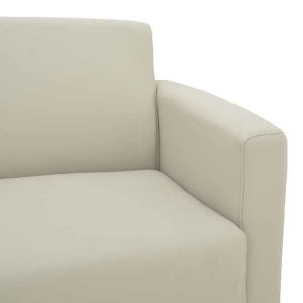 069 000087 3 2 Two seater sofa Sidica I pakoworld PU in beige color 135x82x81cmIndoor furniture > Sofas