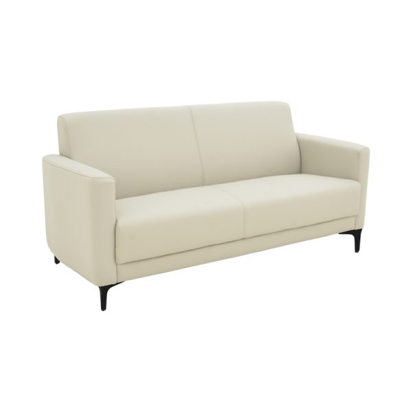 069 000087 5 Two seater sofa Sidica I pakoworld PU in beige color 135x82x81cmIndoor furniture > Sofas