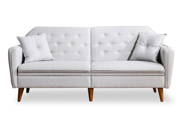 071 000454 4 3 seater sofa-bed PWF-0179 fabric in cream color 202x82x83cmIndoor furniture > Sofas & Armchairs - Pre Order