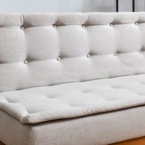 071 000458 4 2 3 seater sofa-bed PWF-0179 fabric cream color 180x80x78cmIndoor furniture > Sofas & Armchairs - Pre Order