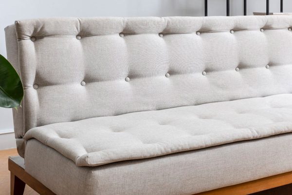 071 000458 4 2 3 seater sofa-bed PWF-0179 fabric cream color 180x80x78cmIndoor furniture > Sofas & Armchairs - Pre Order