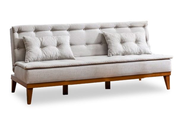 071 000458 5 3 seater sofa-bed PWF-0179 fabric cream color 180x80x78cmIndoor furniture > Sofas & Armchairs - Pre Order