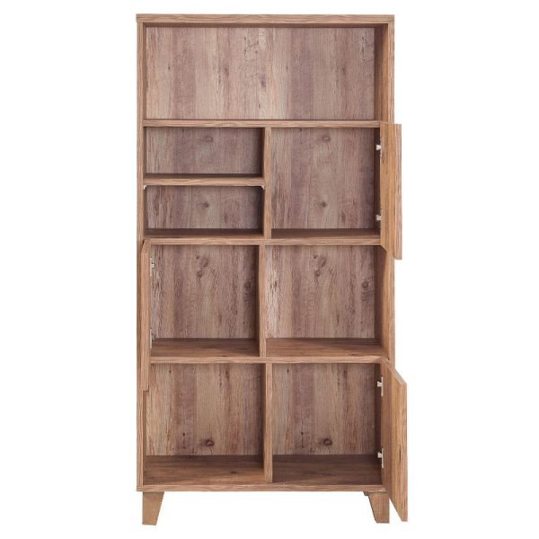 071 000482 2 4 Bookcase PWF-0181-7 in Atlantic pine color 80x36x155cmIndoor furniture > Sofas & Armchairs - Pre Order