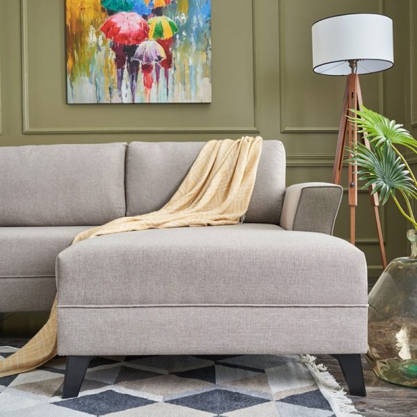 071 001190 3 2 Versatile corner sofa-bed PWF-0536 pakoworld cream fabric 300x202x78cmIndoor furniture > Sofas & Armchairs - Pre Order