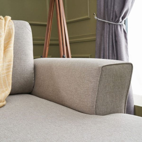 071 001190 4 2 Versatile corner sofa-bed PWF-0536 pakoworld cream fabric 300x202x78cmIndoor furniture > Sofas & Armchairs - Pre Order