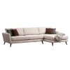 071 001206 7 Living room set 2 pieces Lincoln pakoworld fabric in light gray shadeIndoor furniture > Sofas