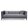 071 001241 4 3-seater sofa PWF-0522 pakoworld fabric gray-black 230x95x78cmIndoor furniture > Sofas & Armchairs - Pre Order