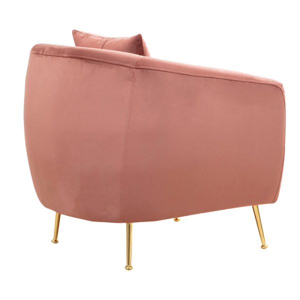 071 001283 2 2 Armchair PWF-0574 pakoworld fabric pink 70x82x82cmIndoor furniture > Sofas & Armchairs - Pre Order