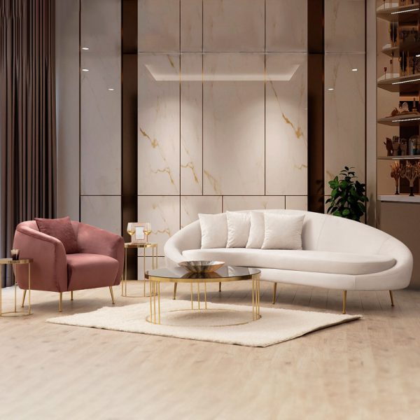 071 001283 3 2 Armchair PWF-0574 pakoworld fabric pink 70x82x82cmIndoor furniture > Sofas & Armchairs - Pre Order