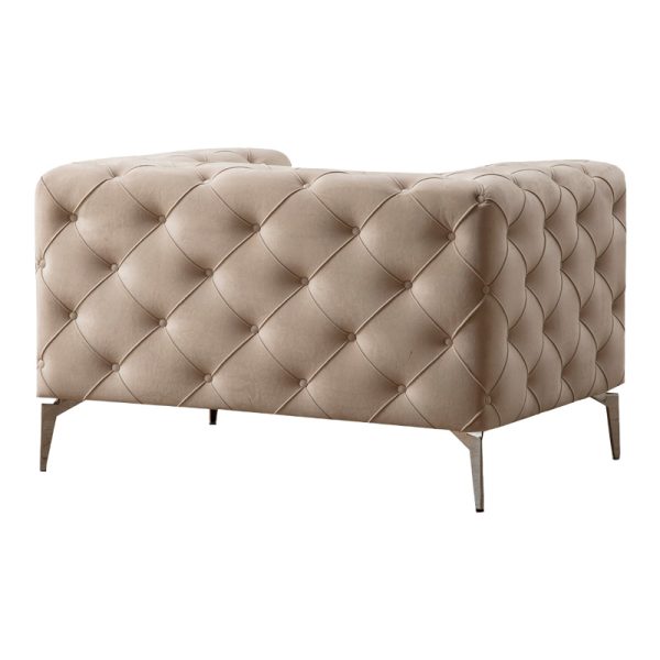 071 001288 2 2 Armchair PWF-0579 pakoworld fabric ecru 108x90x70cmIndoor furniture > Sofas & Armchairs - Pre Order