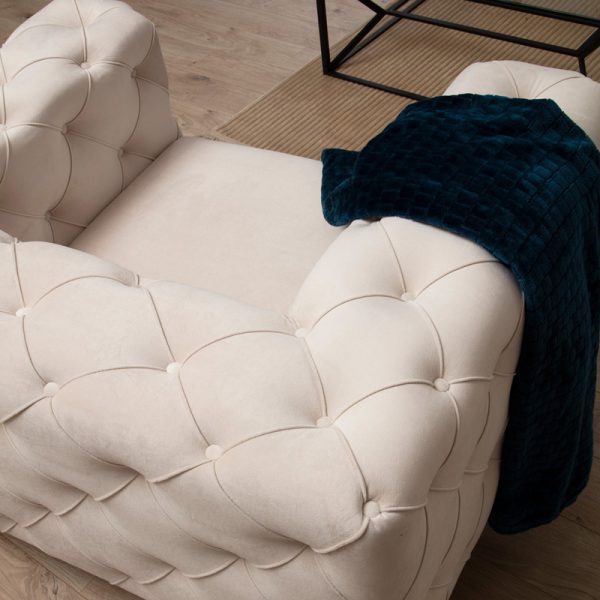 071 001288 3 2 Armchair PWF-0579 pakoworld fabric ecru 108x90x70cmIndoor furniture > Sofas & Armchairs - Pre Order