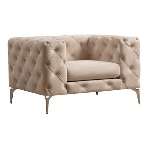 071 001288 5 Armchair PWF-0579 pakoworld fabric ecru 108x90x70cmIndoor furniture > Sofas & Armchairs - Pre Order