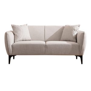 071 001295 2 2 2 seater sofa PWF-0565 pakoworld fabric off white 160x95x67cmIndoor furniture > Sofas & Armchairs - Pre Order