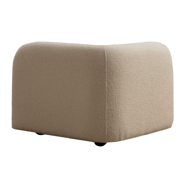 071 001303 2 2 Armchair Tranquil pakoworld fabric boucle cream 90x90x74cmIndoor furniture > Sofas & Armchairs - Pre Order