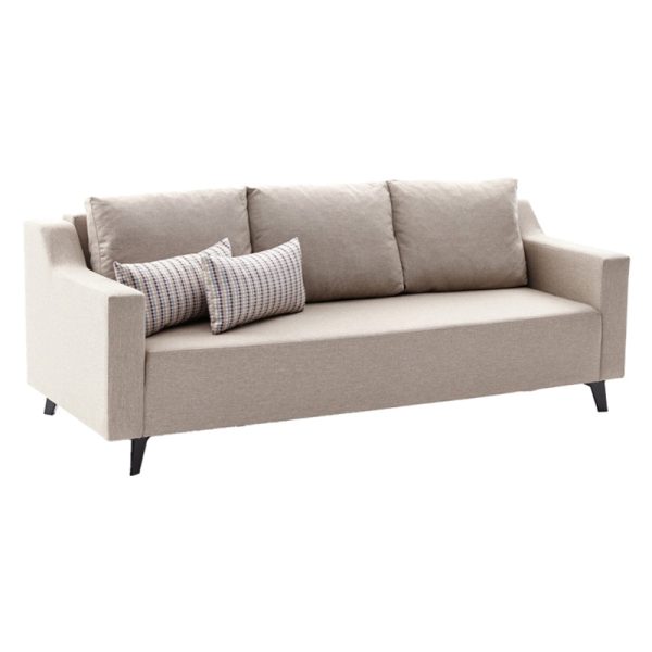 071 001311 5 3 seater sofa-bed PWF-0592 pakoworld fabric cream 230x90x74cmIndoor furniture > Sofas & Armchairs - Pre Order