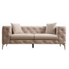 071 001325 5 3 seater sofa PWF-0579 pakoworld Chesterfield type fabric blue 237x90x73cmIndoor furniture > Sofas & Armchairs - Pre Order