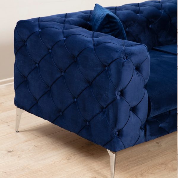 071 001327 4 2 2 seater sofa PWF-0579 pakoworld fabric blue 197x90x73cmIndoor furniture > Sofas & Armchairs - Pre Order