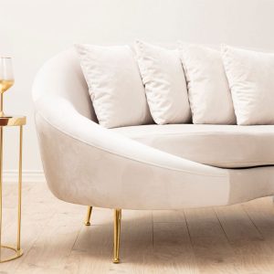 071 001360 2 2 3 seater sofa PWF-0574 pakoworld right corner fabric beige 255x120x85cmIndoor furniture > Sofas & Armchairs - Pre Order