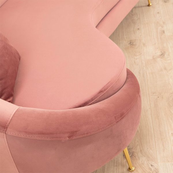 071 001361 2 2 3 seater sofa PWF-0574 pakoworld right corner abric pink 255x120x85cmIndoor furniture > Sofas & Armchairs - Pre Order