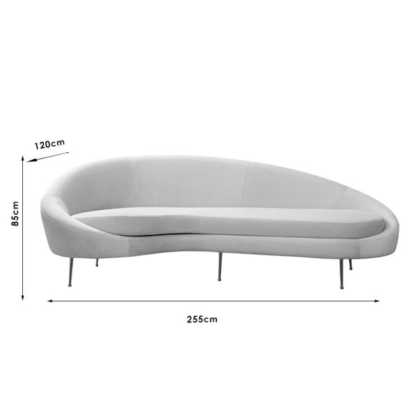 071 001361 3 2 3 seater sofa PWF-0574 pakoworld right corner abric pink 255x120x85cmIndoor furniture > Sofas & Armchairs - Pre Order