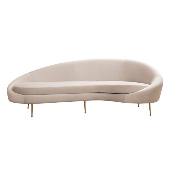 071 001362 4 3 seater sofa PWF-0574 pakoworld left corner fabric beige 255x120x85cmIndoor furniture > Sofas & Armchairs - Pre Order