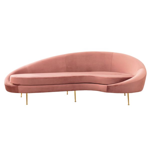 071 001363 4 3 seater sofa PWF-0574 pakoworld left corner fabric pink 255x120x85cmIndoor furniture > Sofas & Armchairs - Pre Order