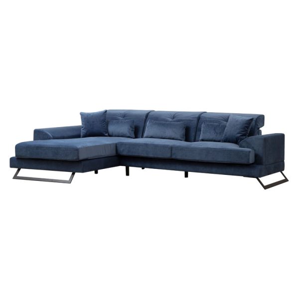 071 001413 5 Corner sofa PWF-0575 pakoworld right corner fabric blue 308/190x92cmIndoor furniture > Sofas & Armchairs - Pre Order