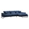 071 001415 5 3 seater sofa PWF-0579 pakoworld Chesterfield type fabric blue 237x90x73cmIndoor furniture > Sofas & Armchairs - Pre Order