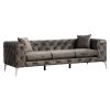 071 001429 5 Corner sofa Fabulous pakoworld reversible fabric elephant-ciel 240x165x95cmIndoor furniture > Sofas & Armchairs - Pre Order