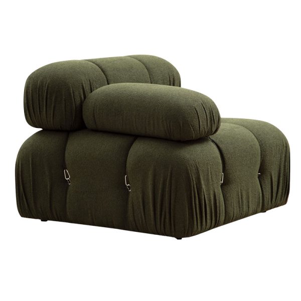 071 001483 2 2 Polymorphic sofa Divine with fabric in green color 288/190x75cmIndoor furniture > Sofas & Armchairs - Pre Order