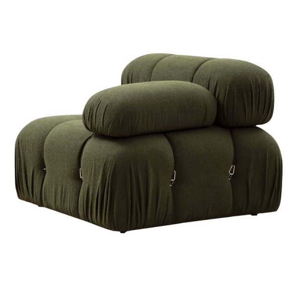 071 001483 3 2 Polymorphic sofa Divine with fabric in green color 288/190x75cmIndoor furniture > Sofas & Armchairs - Pre Order