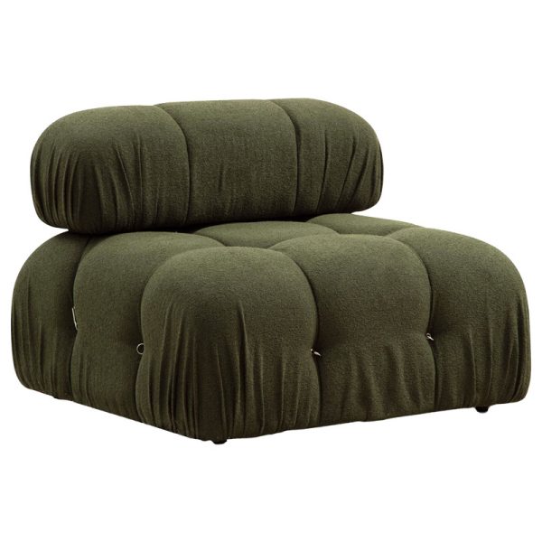 071 001483 4 2 Polymorphic sofa Divine with fabric in green color 288/190x75cmIndoor furniture > Sofas & Armchairs - Pre Order
