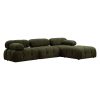 071 001483 5 3 seater sofa PWF-0579 pakoworld Chesterfield type fabric light blue 237x90x73cmIndoor furniture > Sofas & Armchairs - Pre Order