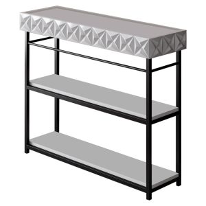 071 001502 3 Sideboard PWF-0629 pakoworld white-black color 102x32x83cmSPRING OFFERS