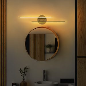 071 001528 2 7 Wall light Expedition pakoworld LED 16W golden 17x5x86cmLighting > Scones