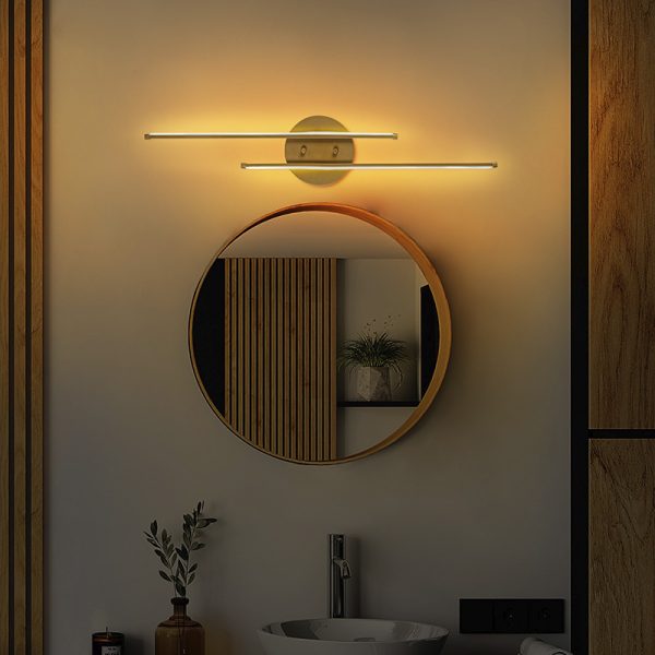 071 001528 2 7 Wall light Expedition pakoworld LED 16W golden 17x5x86cmLighting > Scones