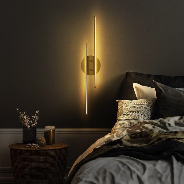 071 001528 3 7 Wall light Expedition pakoworld LED 16W golden 17x5x86cmLighting > Scones