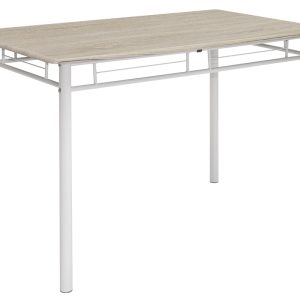 072 000001 3 8 Dining set Roza pakoworld 5pcs color sonoma - legs white gloss 120x70x75cmIndoor furniture > Dinning sets