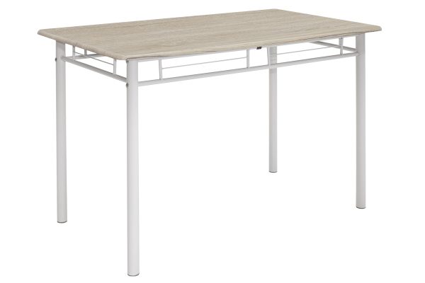 072 000001 3 8 Dining set Roza pakoworld 5pcs color sonoma - legs white gloss 120x70x75cmIndoor furniture > Dinning sets