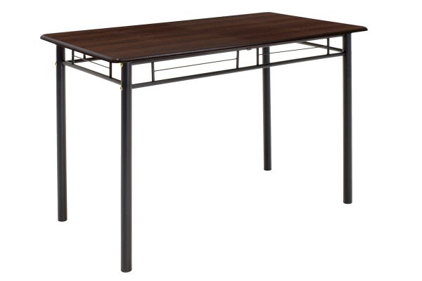 072 000002 3 4 Dining set Roza pakoworld 5pcs color dark walnut - legs black matte 120x70x75cmIndoor furniture > Dinning sets